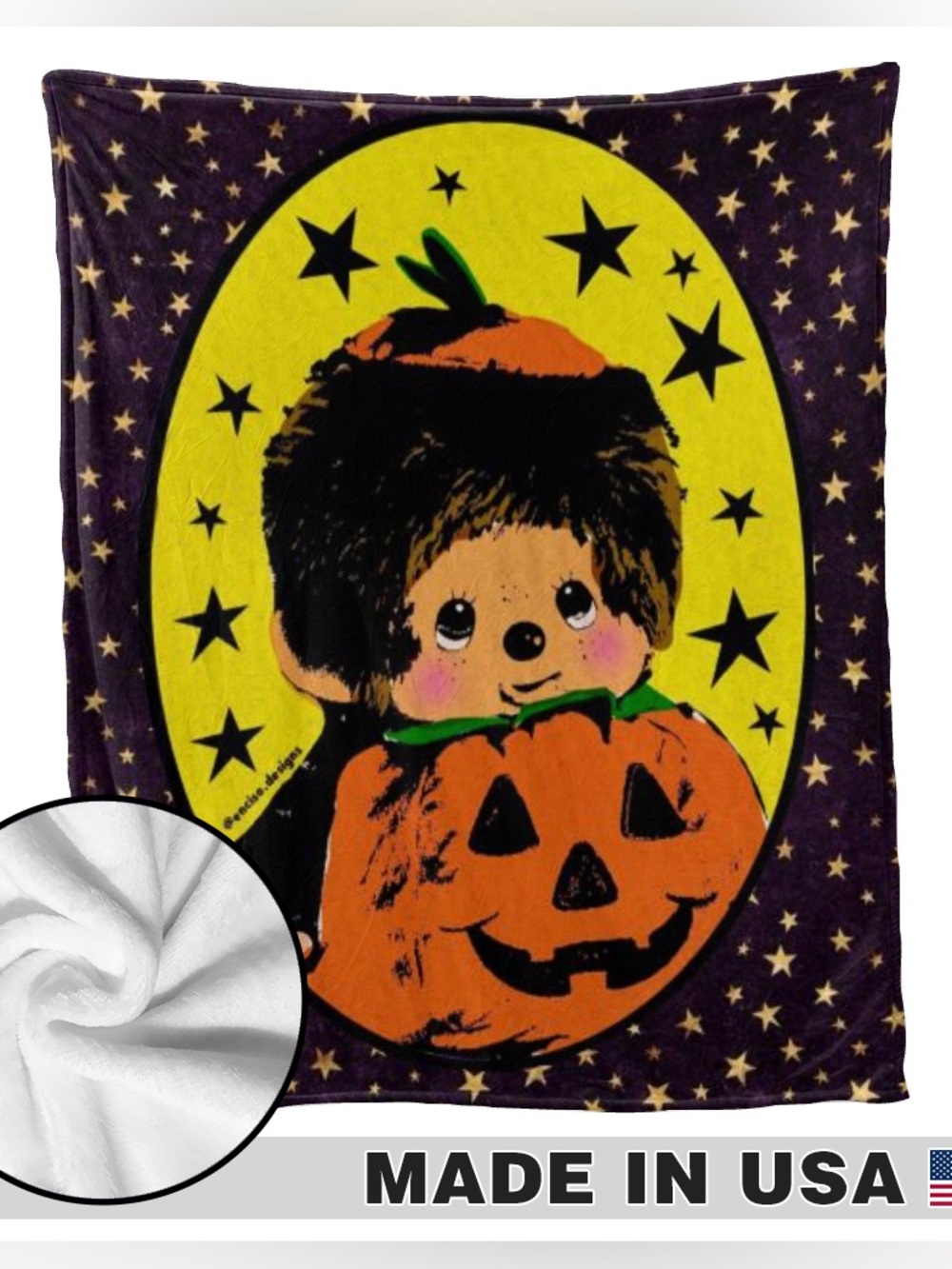 Halloween Pumpkin Costume Blanket - Orange & Black
